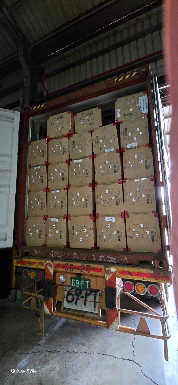 Loaded container